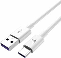 Kakusiga KSC-110 USB-A apa - USB-C apa Töltő kábel 1m - Fehér