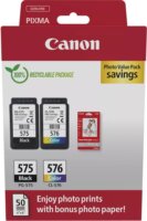 Canon PG-575 / CL-576 Eredeti Tintapatron Fekete + Színes + Fotópapír