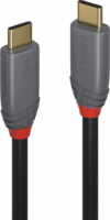 Lindy 36901 USB-C apa - USB-C apa 3.2 Gen 2x2 Adat és töltőkábel - Fekete (1m)