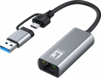 LevelOne USB-0423 USB-C/A apa - RJ45 anya Adapter