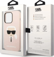 Karl Lagerfeld Apple iPhone 14 Pro Tok - Halvány rózsaszín / Mintás