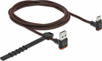 Delock 85277 USB-A apa - USB-C apa 2.0 Adat és töltő kábel - Fekete (1.5m)
