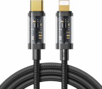 Joyroom S-CL020A12 USB-C apa Lightning apa Adat és töltő kábel (1.2m) - Fekete