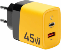 Tactical GaN USB-A / USB-C Hálózati töltő - Sárga (45W)