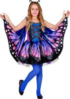 Widmann Kék pillangó jelmez szárnyakkal - 140 cm