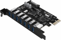 Orico PVU3-7U-V1 7x külső USB Type-A 3.0 port bővítő PCIe kártya