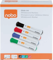 NOBO Glide 2mm Táblamarker - Vegyes színek (10 db / csomag)
