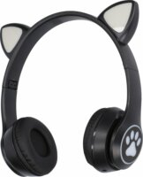 Extralink Kids Wireless Fejhallgató cicafülekkel - Fekete