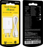 Jokade JB050 Micro USB-B Hálózati töltő - Fehér(18W)