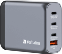 Verbatim 32202 GaN 3x USB-C / USB-A Hálózati töltő - Szürke (100W)