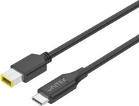 Unitek C14115BK-1.8M USB-C apa - 4.5mm DC Lenovo apa Töltő kábel - Fekete (1.8m)