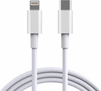 Goodbuy Lightning apa - USB-C apa Adat és töltő kábel - Fehér (1m)