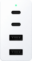 Razer 2x USB Type-C / 2x USB Type-A GaN Hálózati töltő - Fehér (130W)