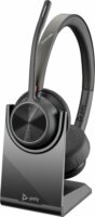 HP Poly Voyager 4320 UC (USB Type-A) Wireless Headset + Állvány + BT700 - Fekete