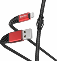 Hama Extreme USB-A apa - Lightning apa 2.0 Adat és töltőkábel - Fekete/Piros (1.5m)