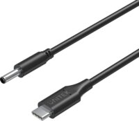Unitek C14120BK USB-C apa - 4.5 x 3.0mm DC Dell apa Töltő kábel - Fekete (1.8m)