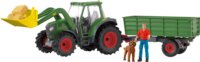Schleich Farm World Traktor pótkocsival - Zöld