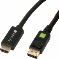 Techly ICOC DSP-H12-010 DisplayPort 1.2 - HDMI 1.4 Kábel 1m - Fekete