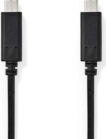 Nedis CCGB64700BK20 USB Type-C apa - USB Type-C apa 3.2 Adat és töltő kábel - Fekete (2m)