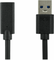 Accura USB-C anya - USB-A apa 3.1 Adat kábel - Fekete (0.15m)
