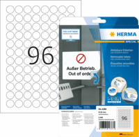Herma 20 mm Kör címke tintasugaras és lézer nyomtatóhoz (2400 címke / csomag)