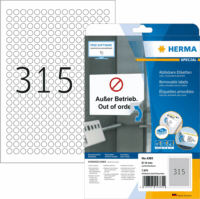 Herma 10 mm Kör címke tintasugaras és lézer nyomtatóhoz (7875 címke / csomag)