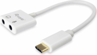 Equip 133460 USB-C apa - 2x 3.5mm Jack anya Adapter