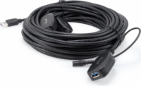 Equip 133348 USB-A apa - USB-A anya 3.2 Gen 1 Aktív hosszabbító kábel - Fekete (15m)