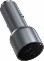 Satechi Dual 2x USB-C Autós töltő - Fekete (40W)