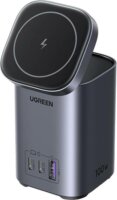 Ugreen CD342 2x USB-C / USB-A / Wireless Hálózati töltő - Szürke (100W)