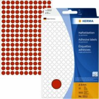 Herma 8 mm átmérőjű Jelölő pötty piros (5632 cimke / csomag)
