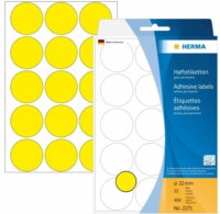 Herma 32 mm átmérőjű Jelölő pötty sárga (480 cimke / csomag)
