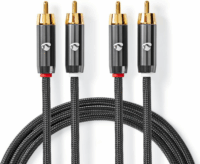 Nedis CATB24200GY20 2x RCA apa - 2x RCA apa Kábel (2m)