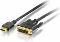 Equip 119325 HDMI - DVI kábel, aranyozott, 5m