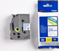 Brother TZE253 P-Touch Feliratozógép szalag 24 mm fehér alapon kék