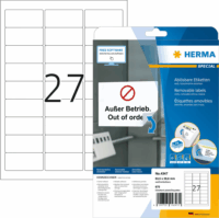 Herma 63,5x29,6 mm Címke tintasugaras és lézer nyomtatóhoz (675 címke / csomag)