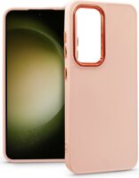Haffner Samsung Galaxy S24 Hátlapvédő Tok - Rózsaszín