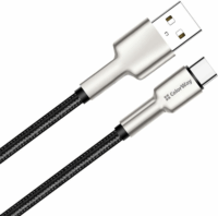 Colorway USB-A / USB-C Adat és töltő kábel - Fekete/Ezüst (1m)