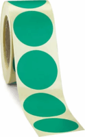 Etikett tekercses címkenyomtatóhoz 20 mm - Zöld (1000 db / csomag)