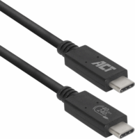 ACT AC7451 USB-C apa - USB-C apa 4.0 Adat és töltőkábel - Fekete (0.8m)