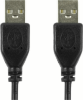 Accura ACC2265 USB-A apa - USB-A apa 2.0 Adat és töltő Kábel - Fekete (1,8m)