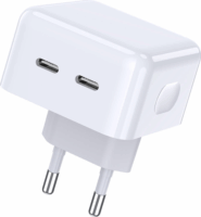 Jokade JB039WH 2x USB-C Hálózati töltő - Fehér (2x20W)