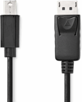 Nedis CCGL37400BK10 Mini DisplayPort 1.2 - DisplayPort 1.2 Kábel 1m - Fekete