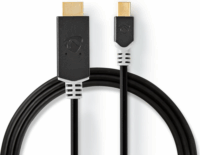 Nedis CCBW37604AT20 Mini DisplayPort 1.4 - HDMI Kábel 2m - Antracit