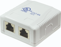 LogiLink NP0074 2db RJ45 Cat.6A aljzat