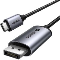 Ugreen CM556 USB-C apa - DisplayPort apa 3.0 Adapter kábel - Fekete (3m)