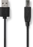 Nedis CCGL60101BK30 USB-A apa - USB-B apa 2.0 Adat és töltő kábel - Fekete (3m)