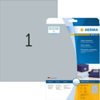 Herma 210 x 297 mm Címke lézer nyomtatóhoz ezüst (25 címke / csomag)