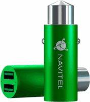 Navitel UC323 2x USB Type-A Autós töltő - Zöld (5V / 3A)