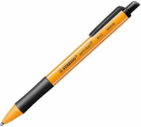 Stabilo 6030/46B10 Nyomógombos golyóstoll - 0.5mm / Fekete (10db / csomag)